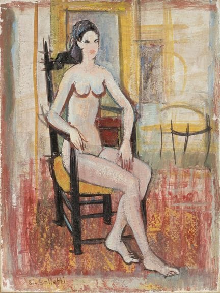*César BOLLETTI (c.1915-1995) 
Nu
Huile sur toile
