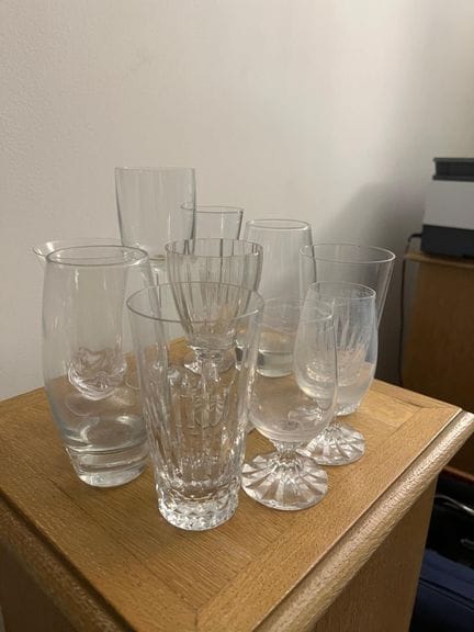 CONJUNTO DE DIEZ VASOS DESPAREJADOS, ALGUNOS CON S