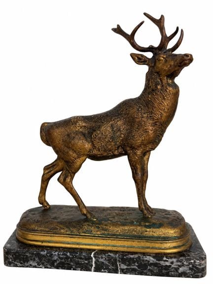 Antoine-Louis BARYE (1795–1875)
Hirsch mit erhoben