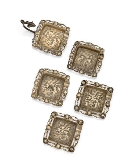 CENICEROS de bolsillo 
Juego de cinco ceniceros ap