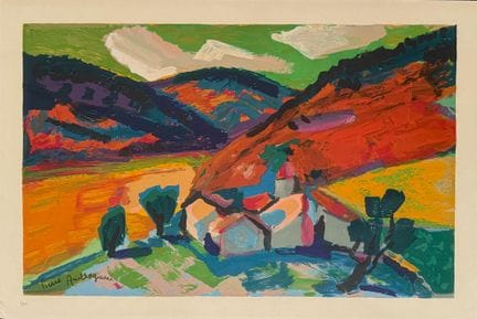 Pierre AMBROGIANI (1907–1985) 
Landscape of Sault 