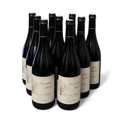 9 botellas Costieres de Nimes 2010 Domaine Bech
(N