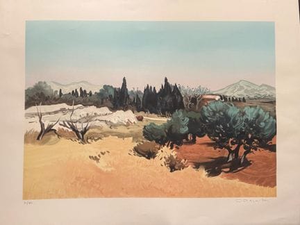Pierre-Paul HUEBARD (20th century) 
The Alpilles 
