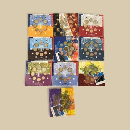 *MONEDAS CONMEMORATIVAS 
Conjunto de diez series c