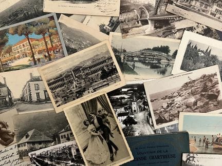 Colección de postales antiguas y modernas.
Fotogra