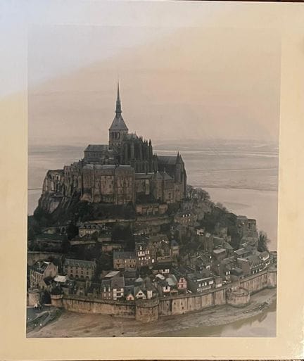 *MONT SAINT MICHEL
Print based on a photograph on 