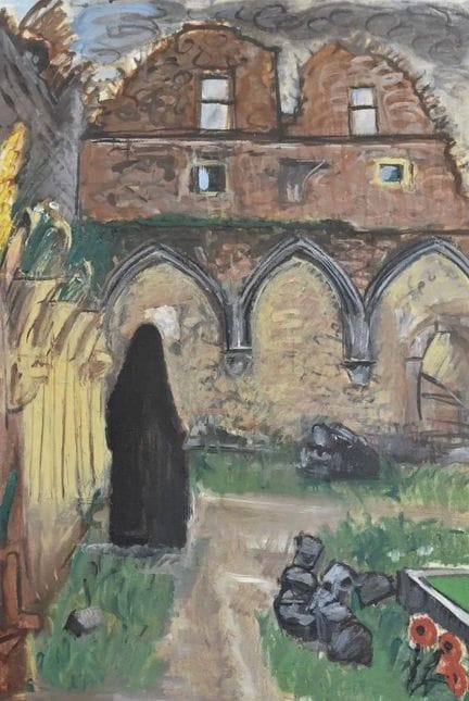 Colette BELEYS (1911-1988)
L’abbaye en ruine d’Orv