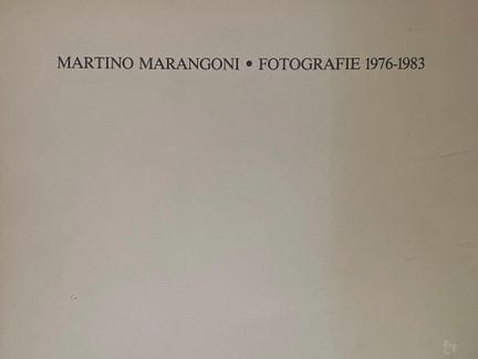 FOTOGRAFÍA, inglés e italiano
«Fotografie 1976-198
