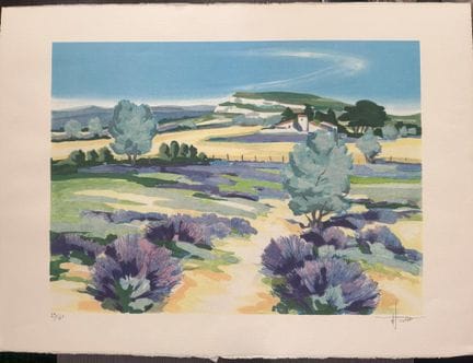 Jean TRIOLET (born in 1939) 
Landscape of Provence