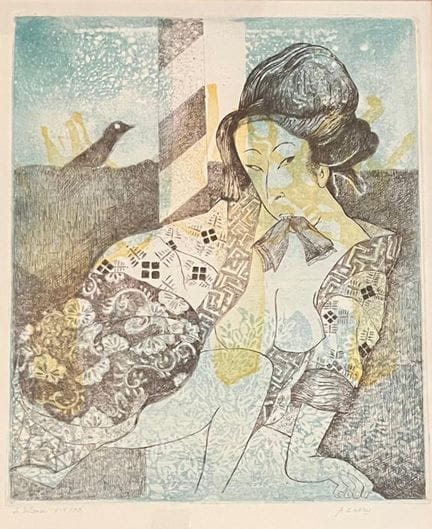 André GOEZU (born in 1939) 
Le Silence
Lithograph
