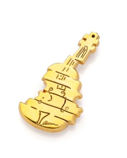 ARMAN (1928-2005) 
Violon découpé 
Pendentif forma