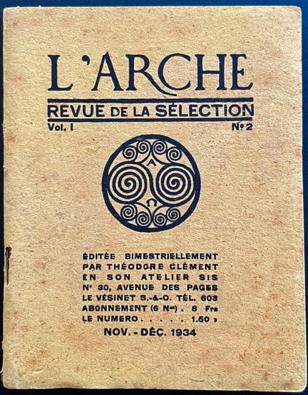 L'ARCHE 
A bimonthly journal edited by Théodore Cl