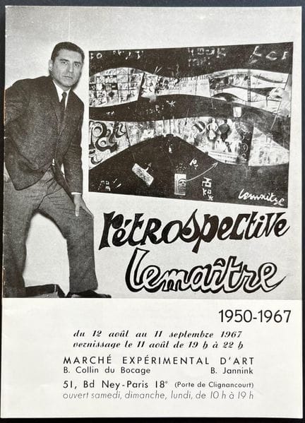 MAURICE LEMAÎTRE 
Retrospective 1950–1967 at the M