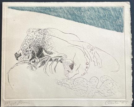 JEAN CLERTE 
„Abstrakte Komposition“, 1965. 
Histo