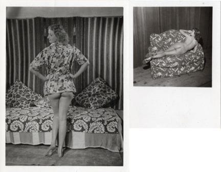 NU – KITSCH 
Anonym…, 1950er Jahre. 
2 Fotos, hist