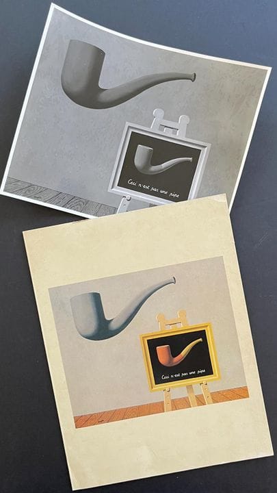 RENE MAGRITTE 
"This is not a pipe," the iconic ph