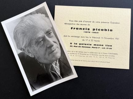 FRANCIS PICABIA 
Exhibition at the Mona Lisa Galle