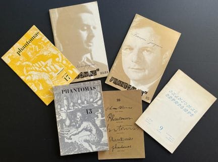 PHANTOMAS 
A Belgian avant-garde magazine, famous 