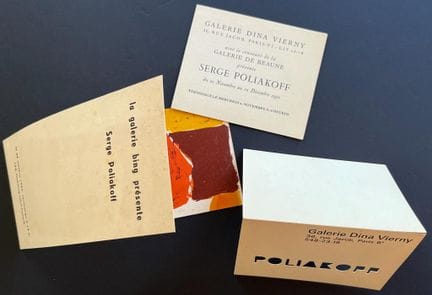SERGE POLIAKOFF 
Exhibitions at the Bing Gallery (