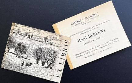 THE EX-LIBRIS GALLERY - BRUSSELS 
Events marking, 