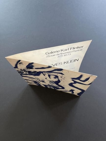 YVES KLEIN 
Exhibition at the Karl Finder Gallery—