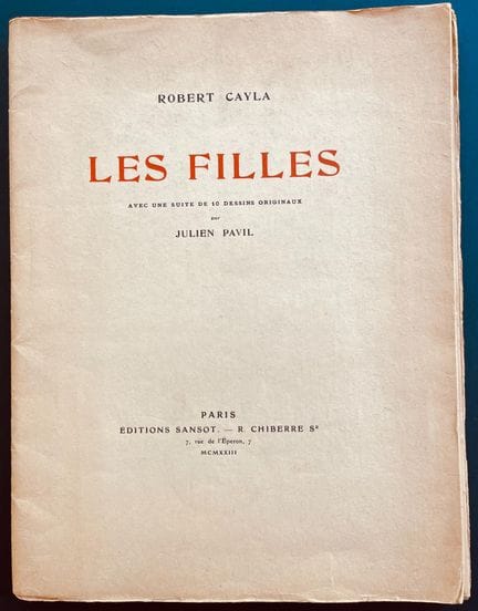 ROBERT CAYLA - EROTICISM 
"Les Filles," 
A Plea fo