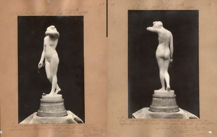 ALEXANDRE A. CARON 
„Statuette Eve“ des Art-Nouvea