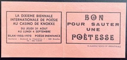 GOOD FOR HOPING A POETESS 
Title of a provocative 