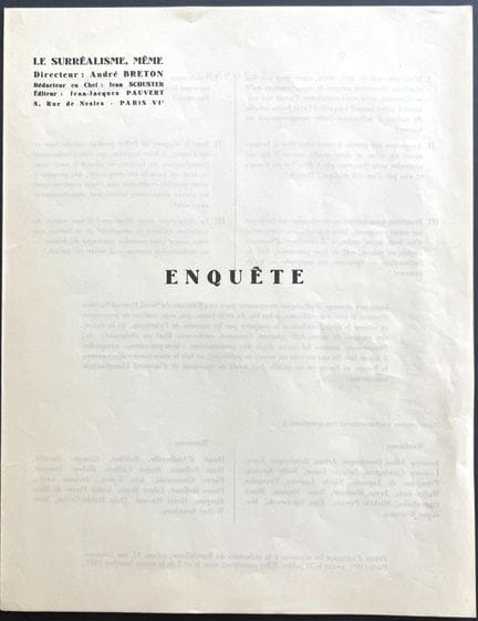 SURREALISM ITSELF - ANDRÉ BRETON 
An Inquiry into 
