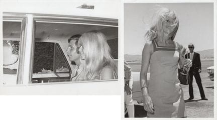 BRIGITTE BARDOT UND GUNTER SACHS 
Bei ihrer Ankunf