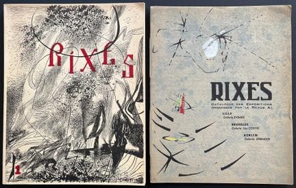RIXES 
Avant-garde surrealist and abstract art jou