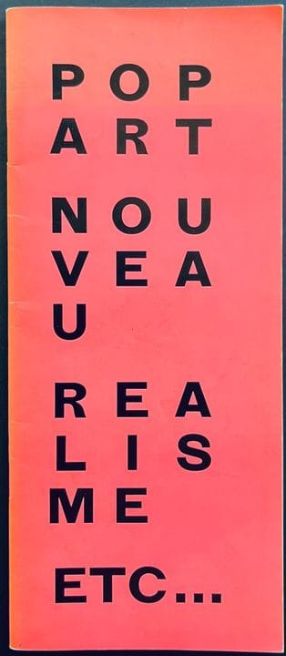 POP ART, NEW REALISM, ETC… 
Exhibition at the Pala