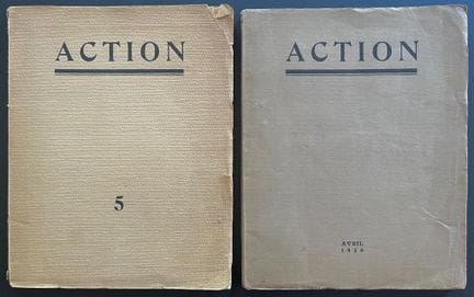 ACTION 
Avant-garde journal (subtitle: Cahiers de 