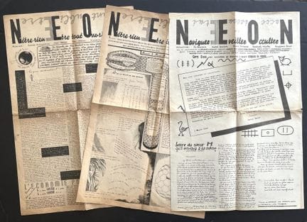NEON 
Surrealist art publication (subtitle: To Be 