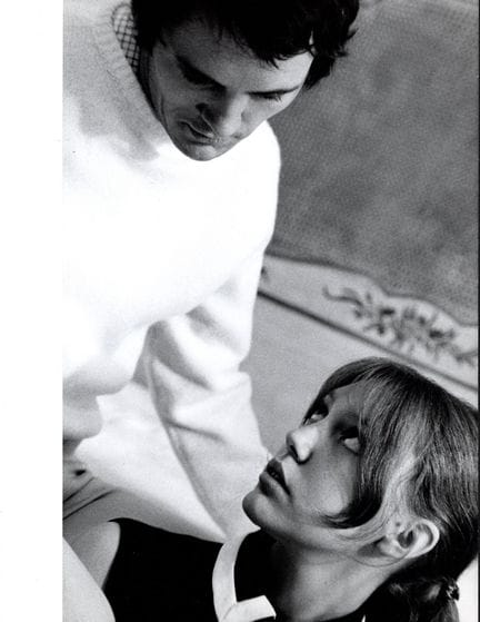 ANNE WIAZEMSKY Y TERENCE STAMP
Durante el rodaje d