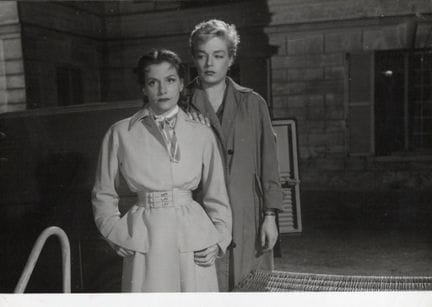 SIMONE SIGNORET Y VERA CLOUZOT
Durante el rodaje d