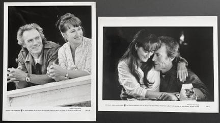 MERYL STREEP Y CLINT EASTWOOD
Durante el rodaje de