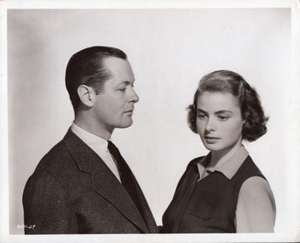 INGRID BERGMAN Y ROBERT MONTGOMERY
Durante el roda
