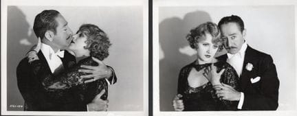 KATHRYN CARVER Y ADOLPHE MENJOU
Durante el rodaje 