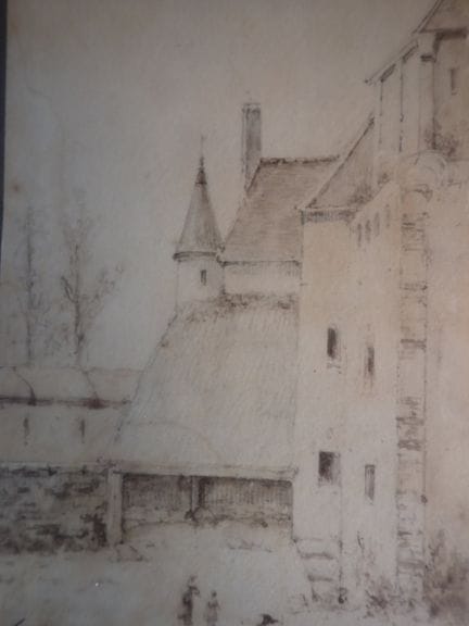 动态风景画，SBG D水彩画：18 x 12厘米（有水渍）
