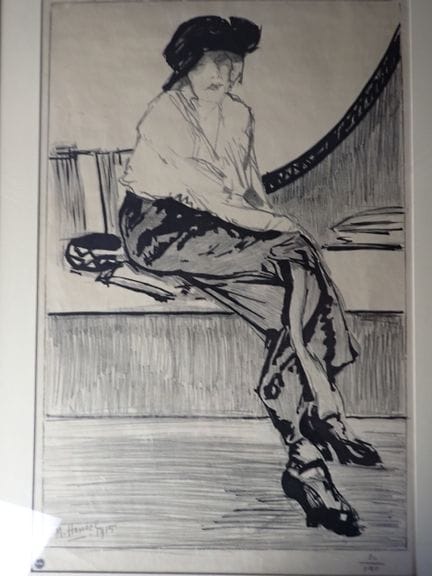 莫里斯·亨利·亨塞尔（Maurice Henri HENSEL，1890-？），一幅优雅的版画，SB