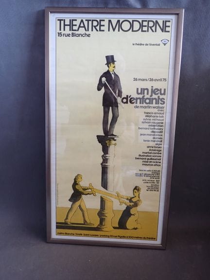 Plakat: Théâtre Moderne 1975, Grafik: Denis Ducroc
