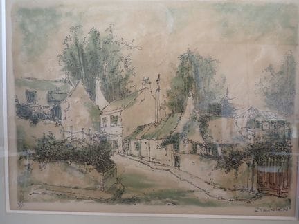 STEILEN《乡村街道》石版画，SBD版，编号75/225，画面尺寸42x56厘米