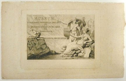 皮埃尔·拉库尔（1745-1814） 波尔多自然历史、艺术与公共教育博物馆，铜版画，10×13.5 
