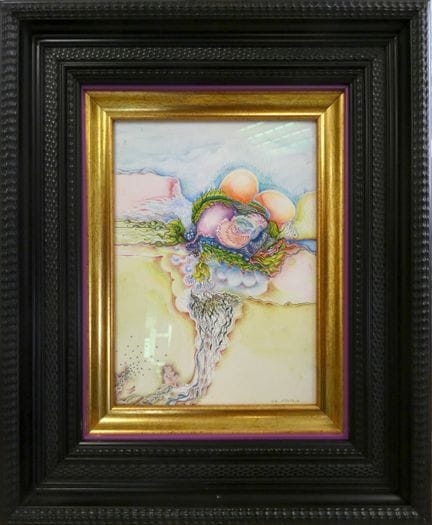 克里斯汀·霍斯坦（1957），《构图》，水彩、SBD和墨水，25x18厘米