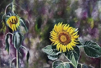 琳达·波特利（PORTELLI Linda）

《当阳光忆起》 布面油画 55 x 38 厘米，附签