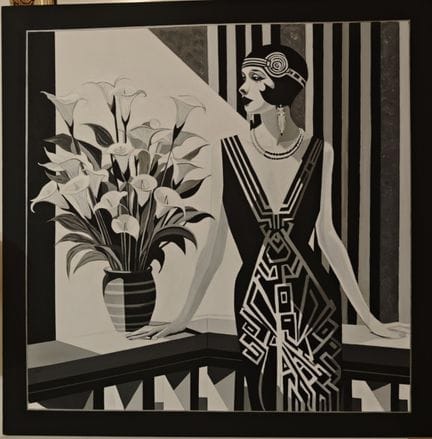 ARTNATHE 

«ANNEE FOLLE», acrílico, 80 x 80 cm, fi