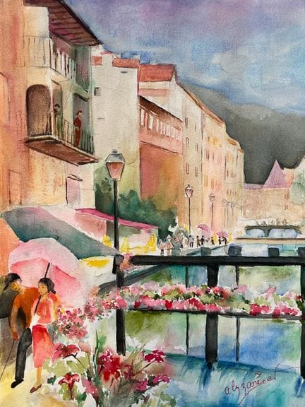 ALYZARINE Dominique

"Passeggiata lungo il Thiou, 