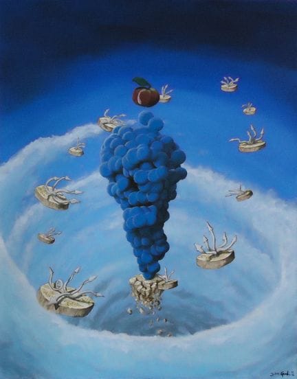 朱利安·古尔

《预定的世界末日》 布面丙烯画 92 x 73 厘米，附签名。

法国本土地区免运费