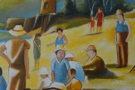 BREMBOR Georges

«La playa de antaño». Óleo sobre 